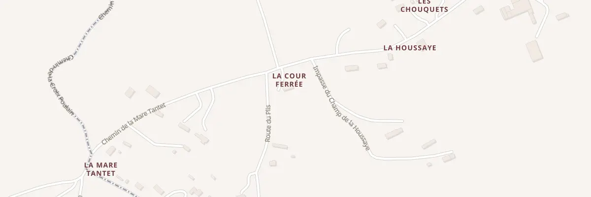 Plan du 375 Chem de la Mare Tantet à Pierrefitte-en-Auge
