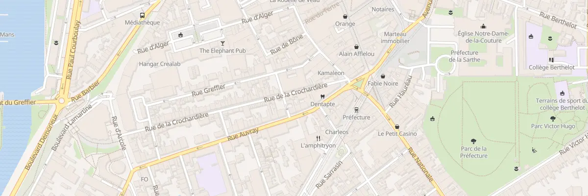 Plan du 9 Rue de la Crochardière au Mans