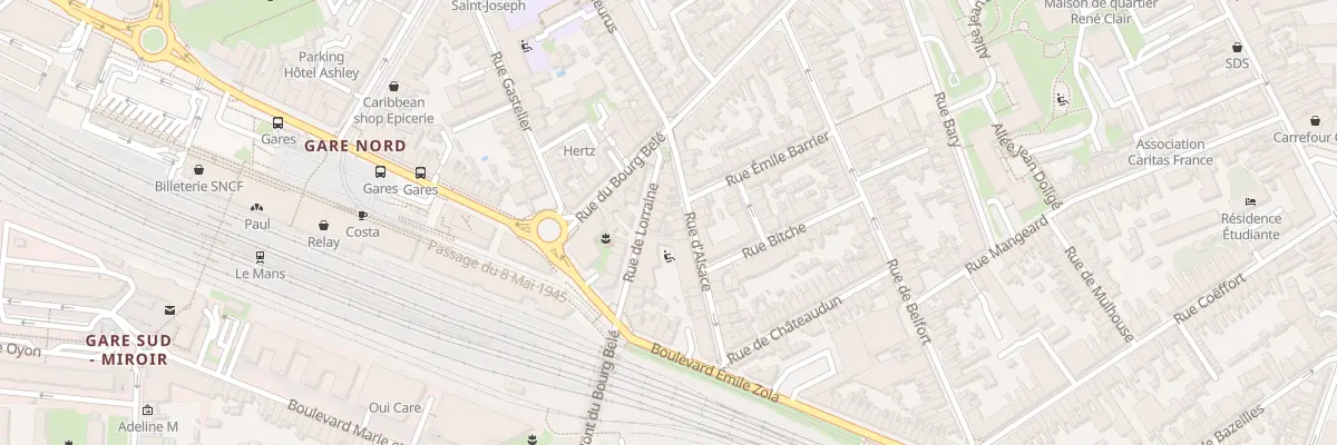 Plan du 11 Rue de Lorraine au Mans
