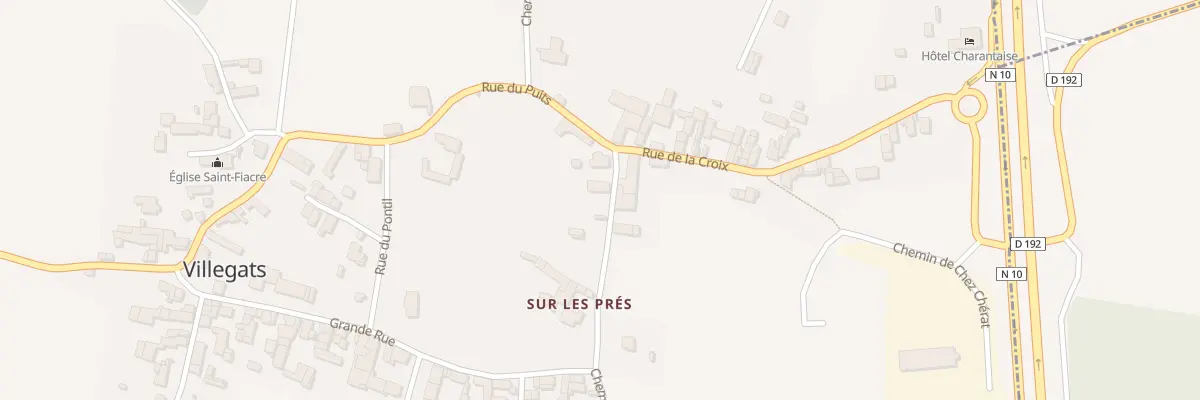 Plan du 4 Che d’Angoulême à Courcôme