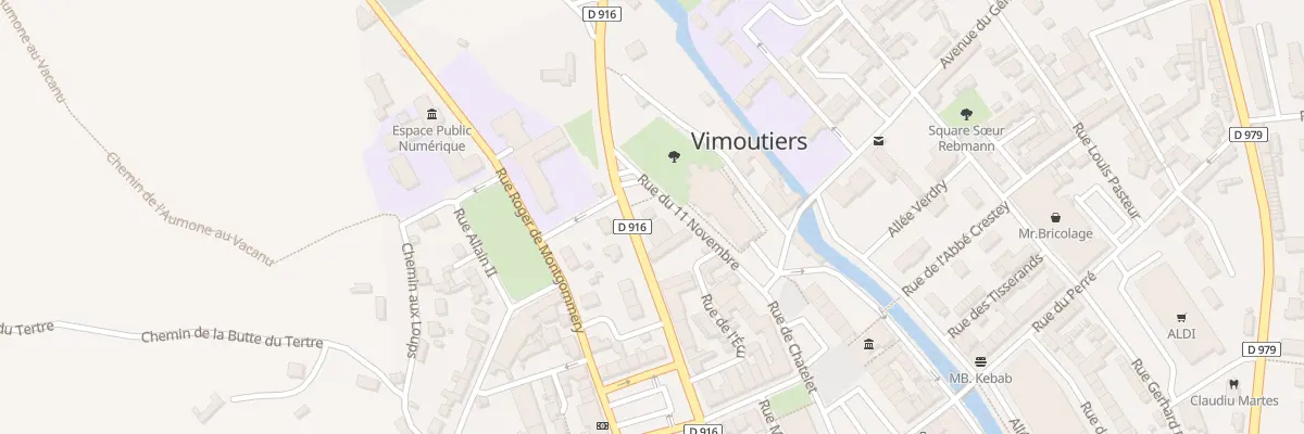 Plan du 17 Bd du Docteur Dentu à Vimoutiers