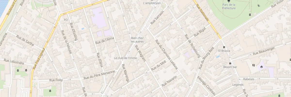 Plan du 61 Rue Wagram au Mans