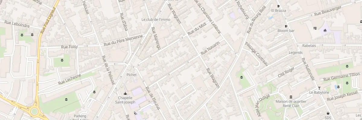 Plan du 24 Rue Navarin au Mans