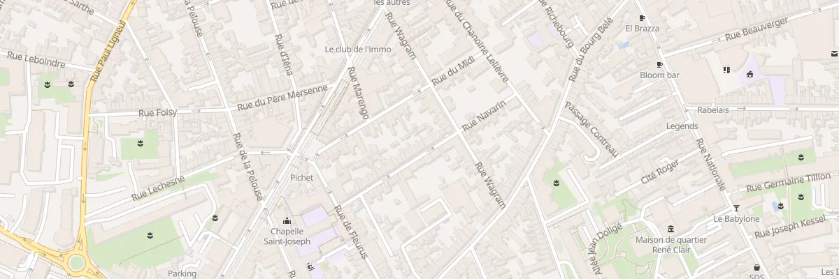 Plan du 22B Rue Navarin au Mans