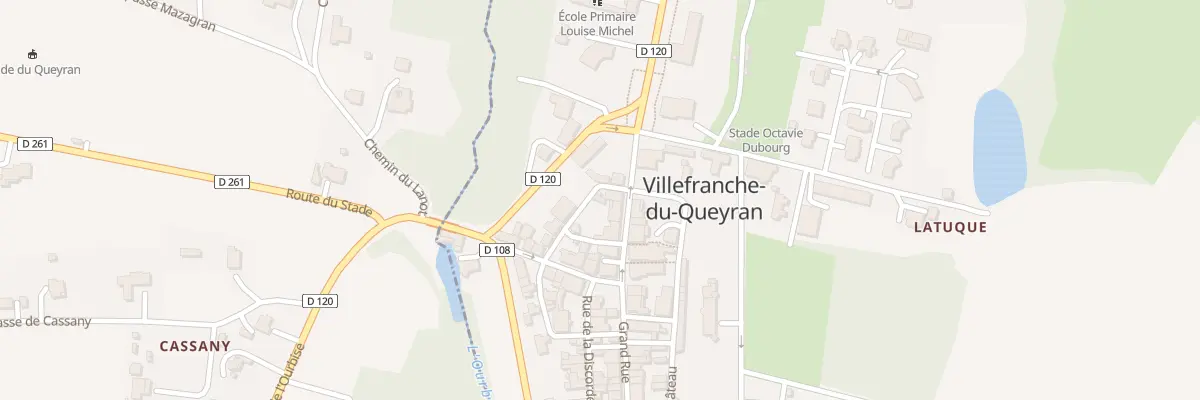 Plan du 12 Le Bourg à Villefranche-du-Queyran