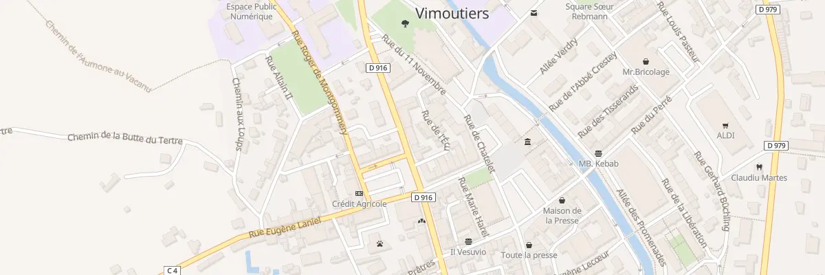 Plan du 7 Rue du Docteur Dentu à Vimoutiers