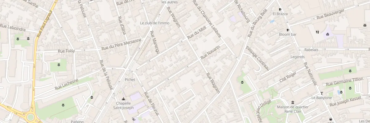 Plan du 22 Rue Navarin au Mans