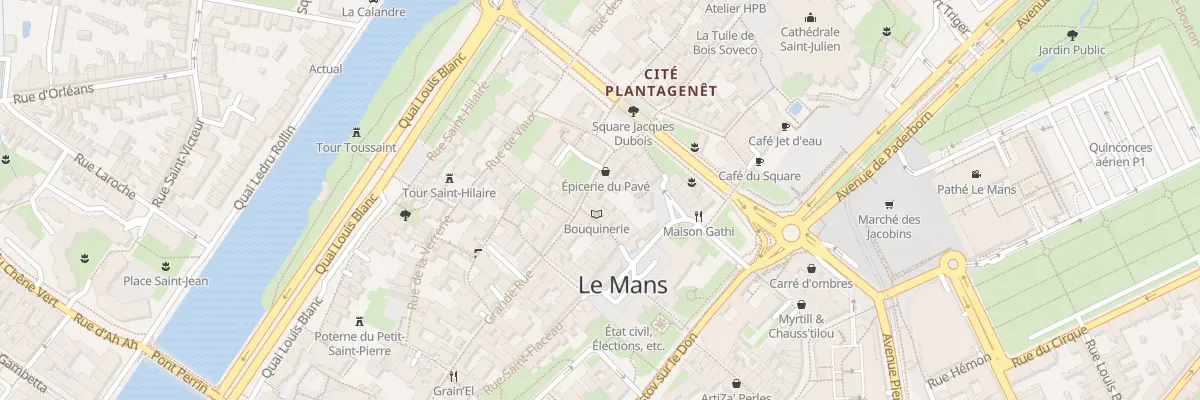 Plan du 59 Gr Grande Rue au Mans