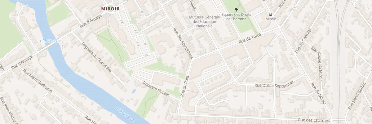 Plan du 1 Rue du Pont au Mans