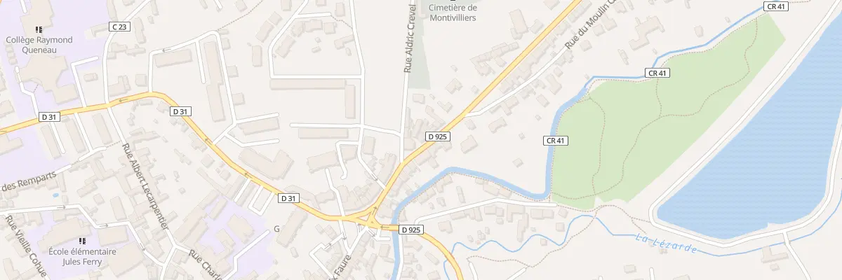 Plan de la Rue du Fbg Assiquet à Montivilliers