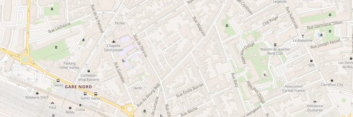 Plan du 96 Rue du Bourg Belé au Mans