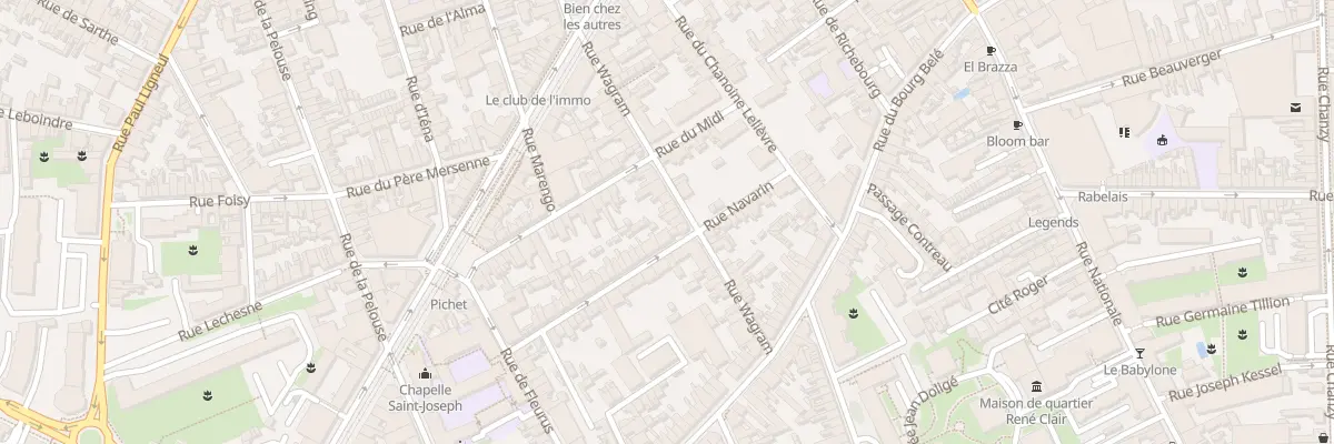 Plan du 78 Rue Wagram au Mans
