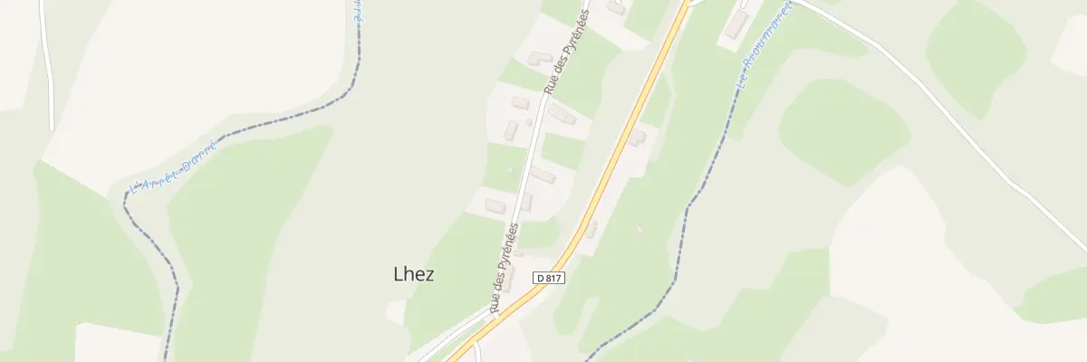 Plan du 281 Rue des Pyrenees à Lhez