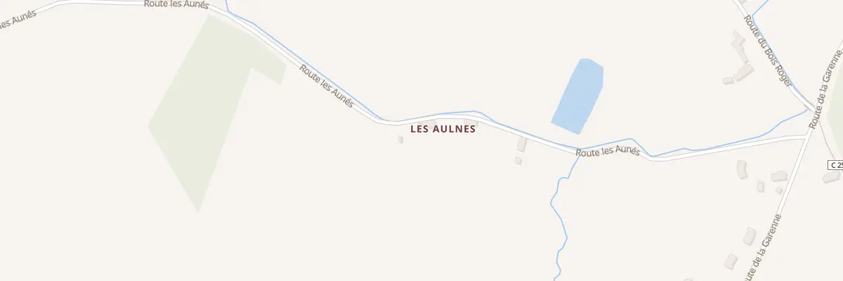 Plan du 83 Les Aunes à Bursard