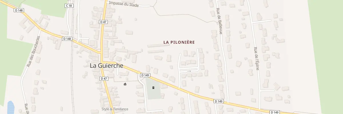 Plan du 13 Rue du Cimetiere à La Guierche