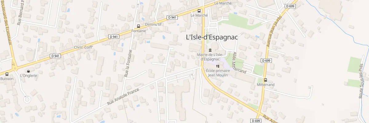 Plan du 1 Rue Anatole France à L’Isle-d’Espagnac