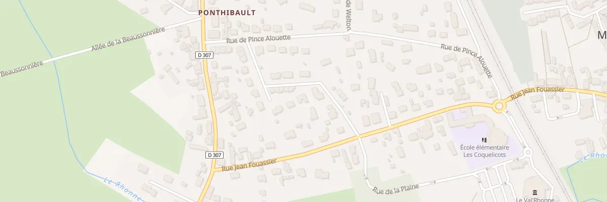 Plan du 22 Rue Auguste Lemercier à Moncé-en-Belin
