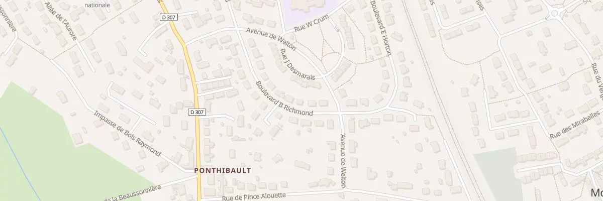 Plan du 6 Bd B. Richmond à Moncé-en-Belin