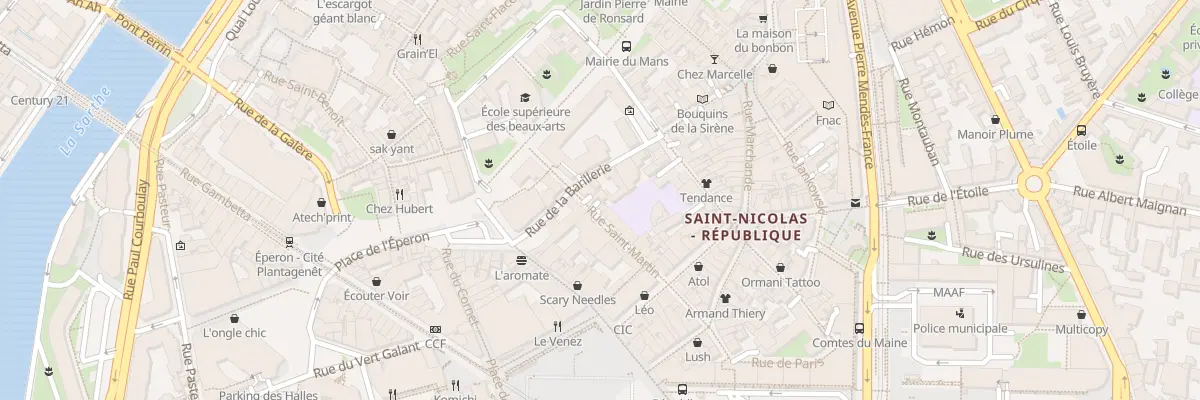 Plan du 22 Rue Saint-Martin au Mans