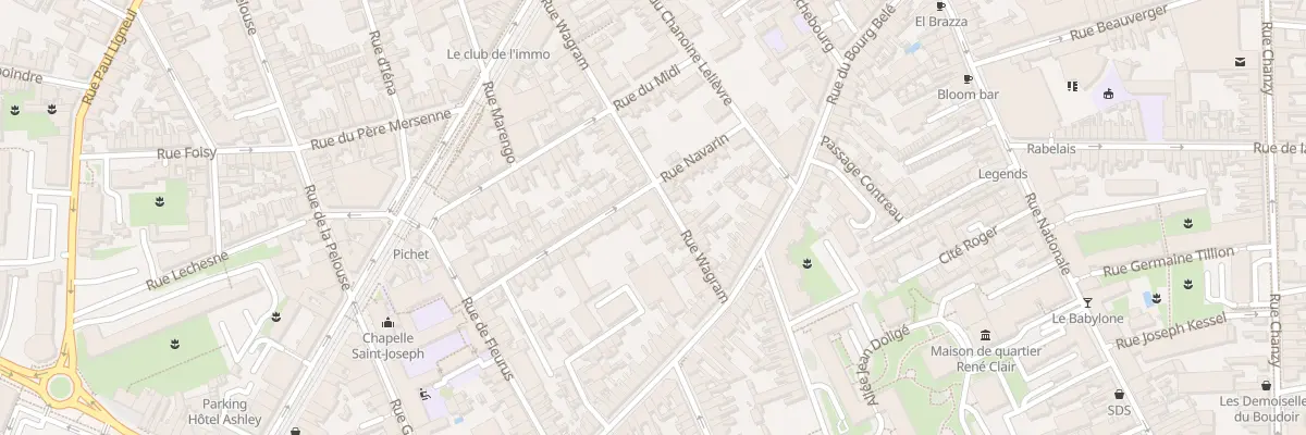 Plan du 84 Rue Wagram au Mans