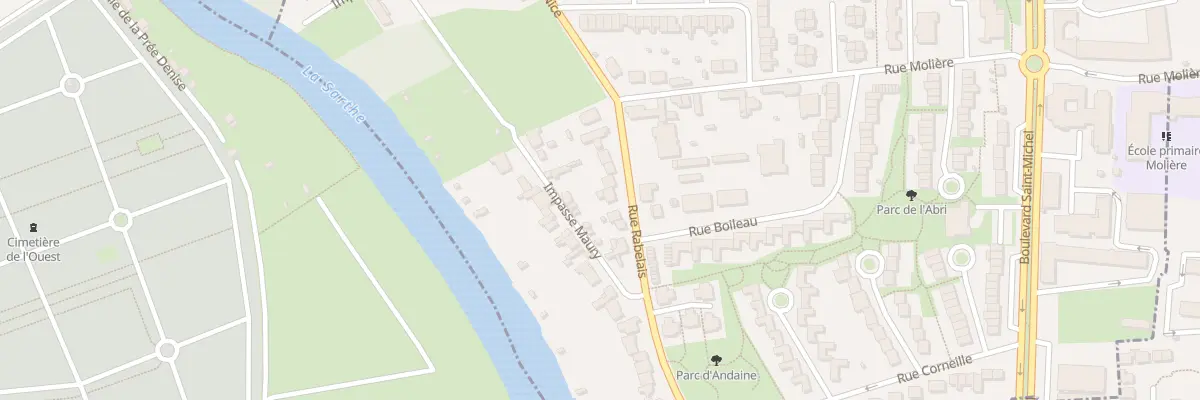 Plan du 16 Rue Rabelais à Coulaines