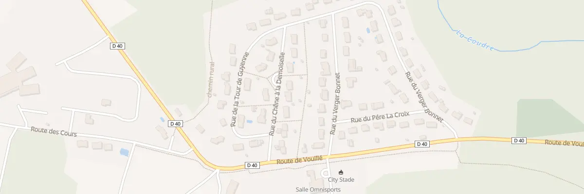 Plan du 12 Rue du Chêne à La Demoiselle à Béruges