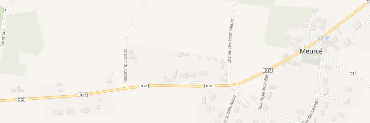 Plan du 8 Rte de Beaumont sur Sarthe à Meurcé