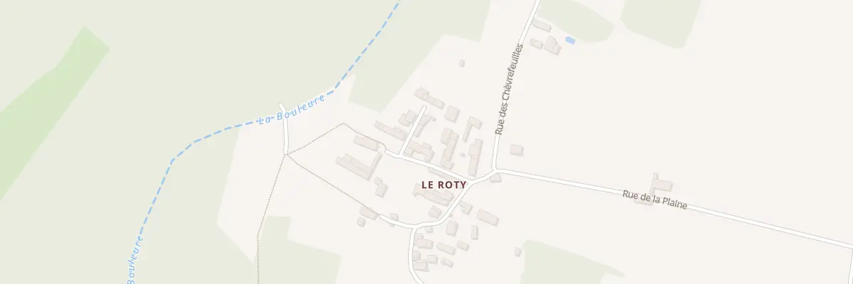 Plan du 5372 Le Roty à Brux