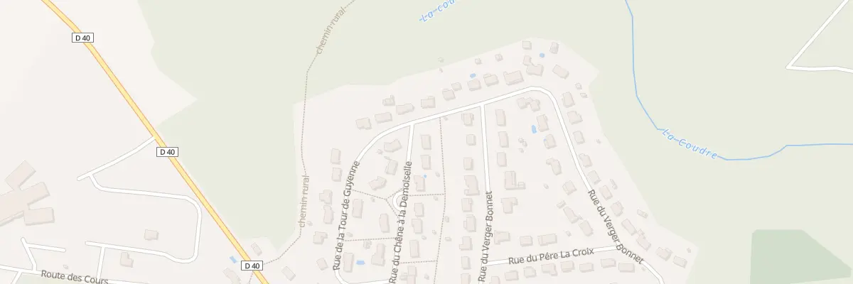 Plan du 24 Rue du Chêne à La Demoiselle à Béruges