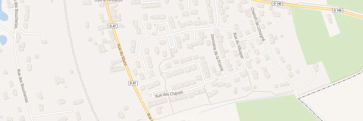 Plan du 26 Rue des Chenes à La Guierche