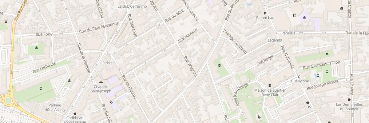 Plan du 98 Rue Wagram au Mans