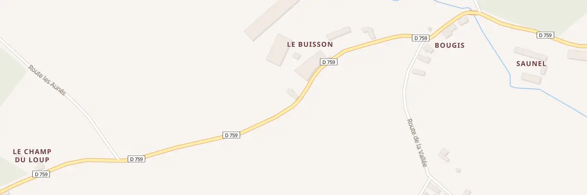 Plan du 44 Le Buisson à Bursard