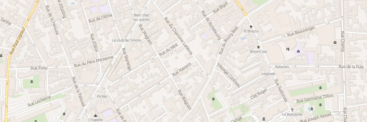 Plan du 32 Rue du Chanoine J Lelievre au Mans