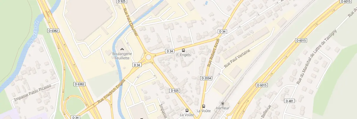 Plan du 10 Rue de la Vallée à Harfleur