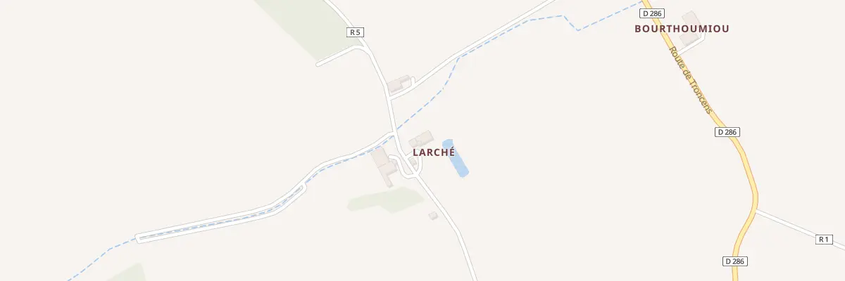 Plan du 5103 Larche à Monlezun