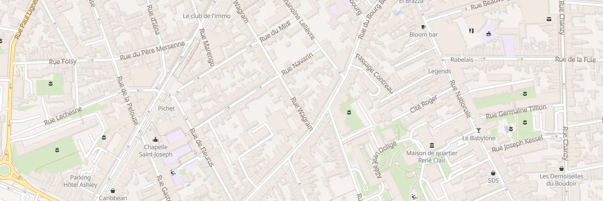 Plan du 95 Rue Wagram au Mans