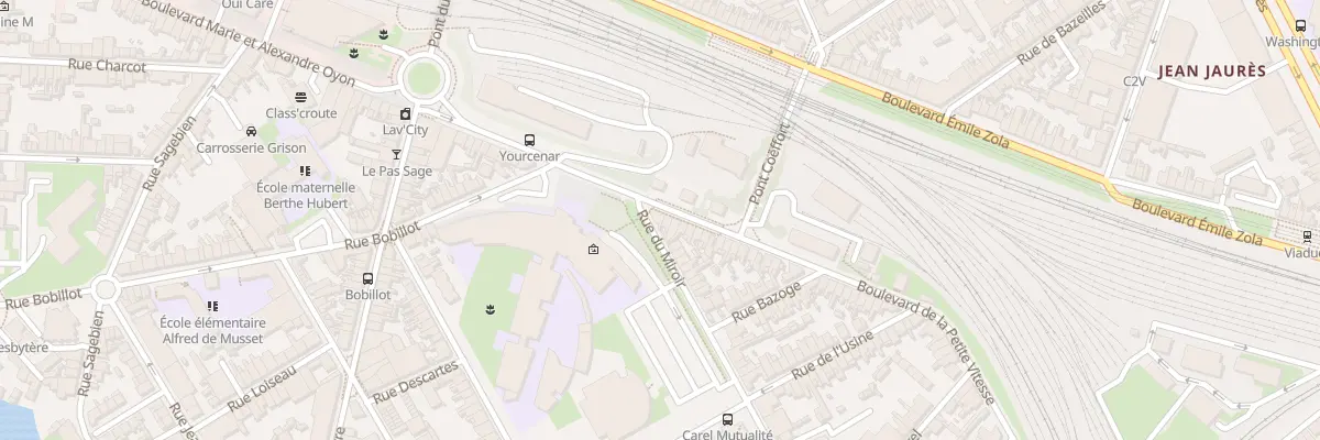 Plan du 1 Rue du Miroir au Mans