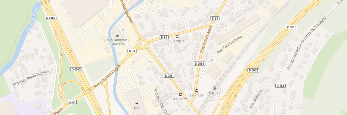 Plan du 18 Rue Paul Doumer à Harfleur