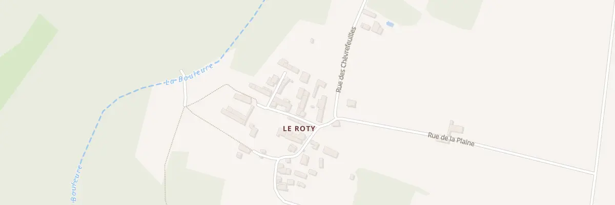 Plan du 5373 Le Roty à Brux