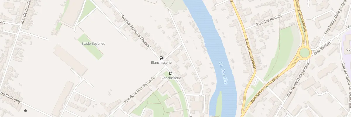 Plan du 6 All du Parc de Beaulieu au Mans