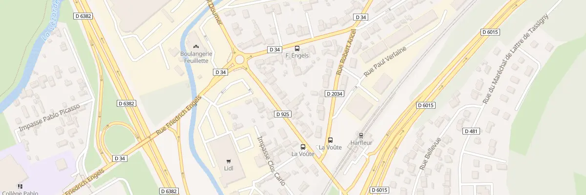 Plan du 14 Rue Paul Doumer à Harfleur