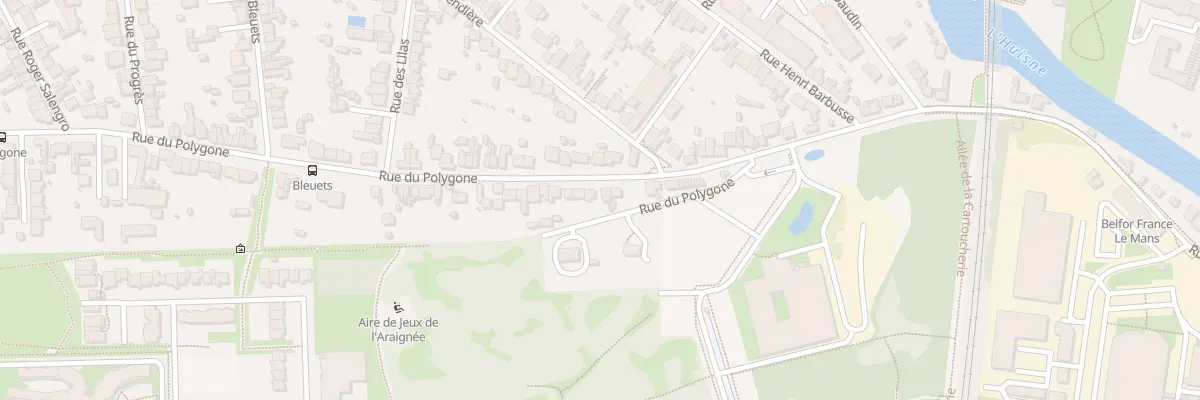 Plan du 164 Rue du Polygone au Mans