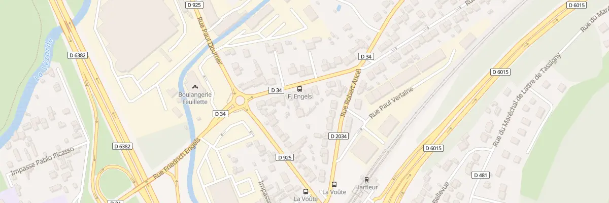 Plan du 14 Rue de la Vallée à Harfleur
