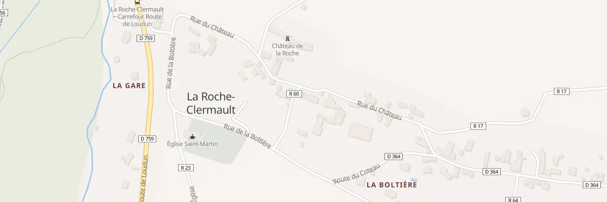 Plan du 14 Rue du Château à La Roche-Clermault