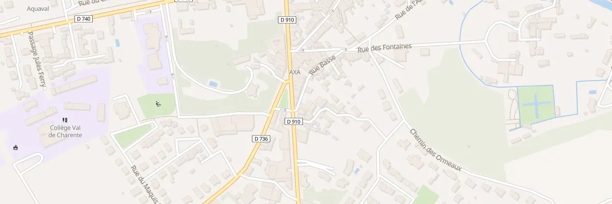 Plan du 19 Rue Basse à Ruffec