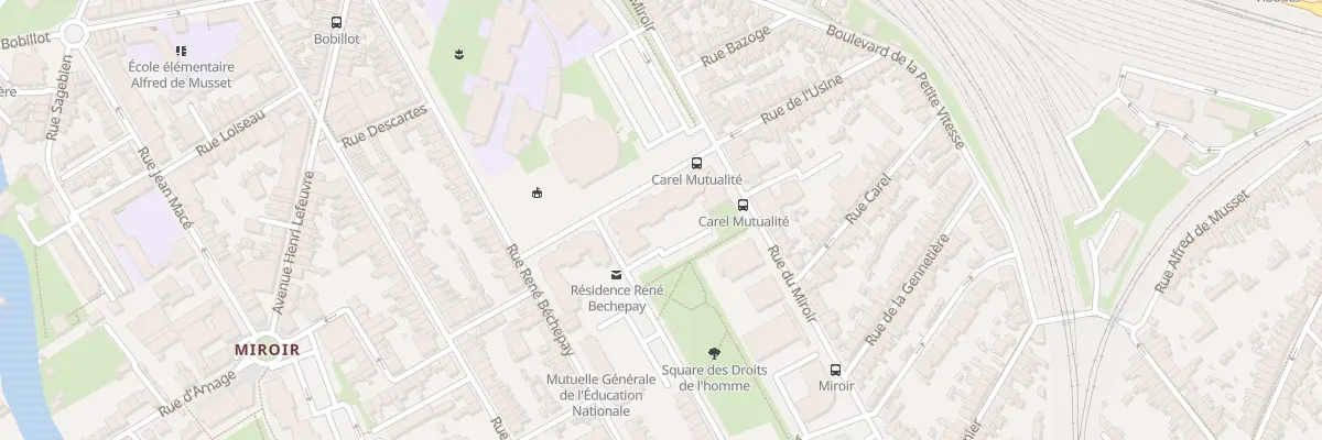 Plan du 1 Rue Ferdinand de Lesseps au Mans
