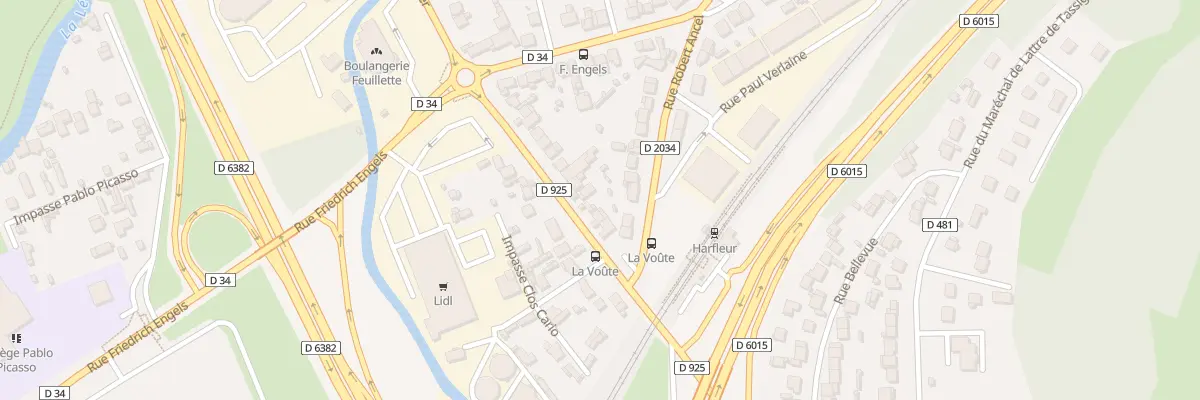Plan du 6 Rue Paul Doumer à Harfleur