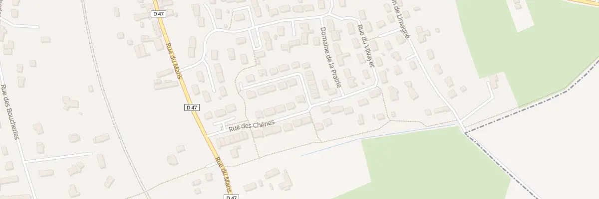 Plan du 34 Rue des Chenes à La Guierche