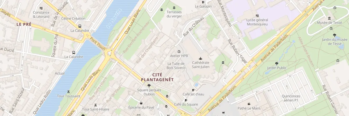 Plan du 4 Pl Saint Michel au Mans