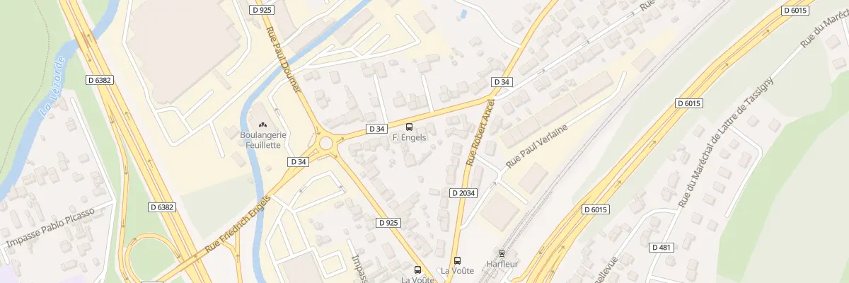 Plan du 16 Rue de la Vallée à Harfleur
